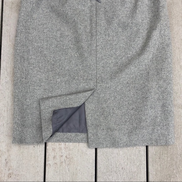 J. CREW grey, wool blend pencil skirt, size 00 - Picture 4 of 7